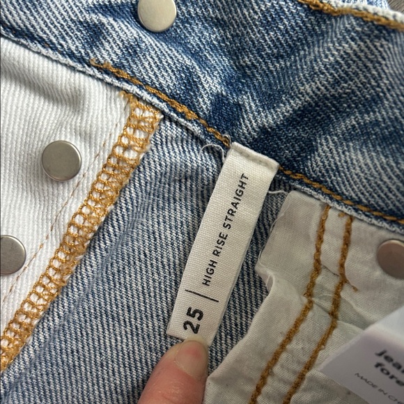 Two-Tone Blue and White Jeans - Picture 3 of 4